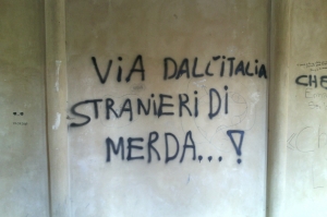 Foto Scritte fasciste a Parco Ranghiasci