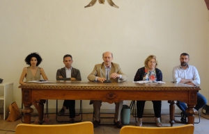 La conferenza stampa in Comune