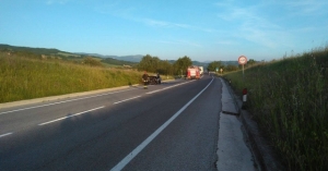 Foto incendio auto Torre Calzolari