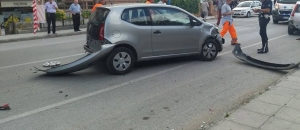 Foto incidente in via Leonardo da Vinci