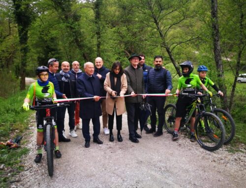 A Camporeggiano inaugurata la ciclovia Fossato di Vico-Umbertide. “Un’opera sostenibile per il turismo”