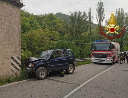 Incidente a Ponte Calcara: eugubino 70enne estratto dai Vigili del Fuoco e in elisoccorso a Perugia